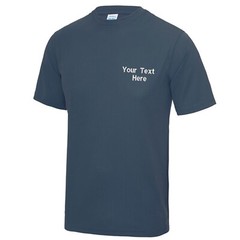 Personalised Custom Embroidered Just Cool Awdis Cool T-shirt Gym Stag Do Hen