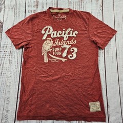 Pacific Islands Surf Tour Old Navy Red Short Sleeve Tri-Blend T-Shirt Men’s S