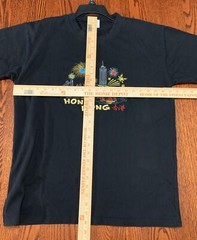 China Dragon T-shirts Souvenir Hong Kong DBL XL Black Embroidered