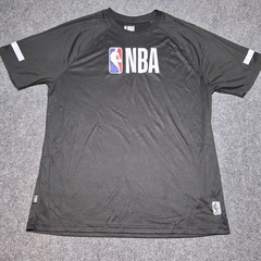 NBA Basketball Logo T-Shirt Black Mens Sz X Large Pullover Crew Neck