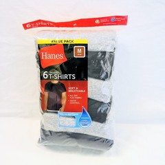 Hanes Tagless Cool Comfort 6 Pack T-Shirt Size Medium