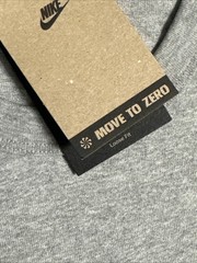 The Nike Tee Men’s Embroidered Center Logo Heavy Crewneck T Shirt Gray Size L