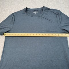 Quince Mens SS T Shirt Polyester Spandex Sz M Preppy Athleisure Eco Conscio