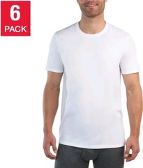 NEW! 2 pack Kirkland T Shirts men’s white Crew Neck 100% Cotton Tees XL X-Large