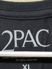 Tupac 2PAC Men’s Black T Shirt Sz XL New
