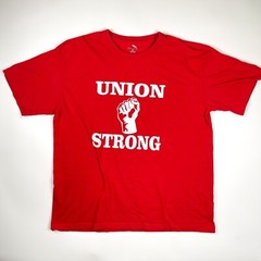 Union Strong Fist Red 2XL Sada Tshirt Retro Vintage
