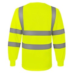 Custom Hi Vis Shirt PRINTED Personalized Class 3 Long Sleeve T-Shirt