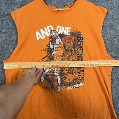 Vintage 90s And1 Basketball Trash Talk Sleeveless Cut Sleeve Shirt Men’s 2XL
