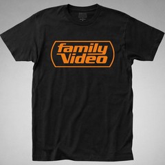 FAMILY VIDEO T-SHIRT tee Rental store vhs dvd blockbuster vcr 80s 90s y2k logo