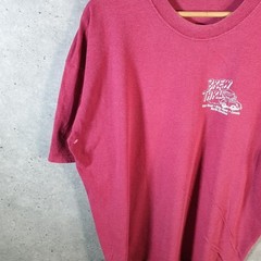 Vintage Cal Cru Brew Thru Graphic 90s USA Single Stitch T Shirt Mens XL Pink