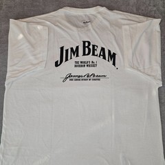 Jim Beam White T-Shirt World’s No.1 graphic tee 2 pc NWOT
