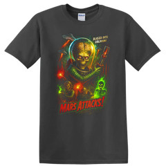 Mars Attacks T Shirt Alien Invasion Retro Sci Fi Horror Tee Graphic