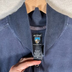 KÜHL Long Sleeve Pullover Mens Medium Organic Cotton Utility Henley Workwear