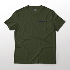 M16A4 USMC Rifle Gun Art Chest Graphic T-Shirt