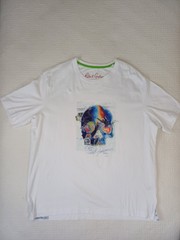 Robert Graham Skull Graphic T Shirt White Sz 3XL Mens Applique Embroidered EUC