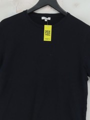 Reiss Men’s T-Shirt M Blue Cotton with Polyester, Elastane Basic