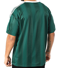 NEW MEN’S ADIDAS ORIGINALS TREFOIL JACQUARD SHIRT ~SIZE LARGE #KD5834 GREEN