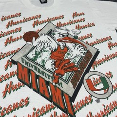 Vintage Miami Hurricanes Basketball Breakthrough T-Shirt Mens XL 90s NCAA