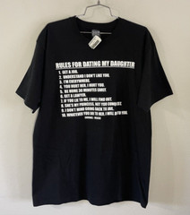 NWT Caribbean Reef Rules For Dating My Daughter Cozumel Mexico Tshirt Large