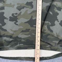 Lee Henley Shirt Mens Large Camo Fleece Lined Waffle Knit Long Sleeve Pullover