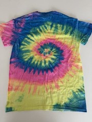 Great Wolf Lodge Rainbow Tie Dye Tshirt Men’s Small Colortone 100% Cotton Tiedye