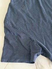 Theory Shirt Men’s Medium Textured Blue Microcheck Cotton Short Sleeve Slim Fit