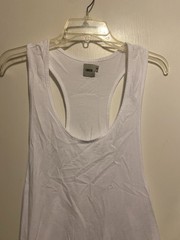ASOS Men’s Racerback tank top deep cut arm openings White Size Medium NWOT