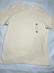 LCKR Men’s Medium Cream Basic T Shirt 100% Cotton Short Sleeve Casual Tee New
