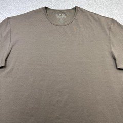 BYLT T Shirt Mens XXL Brown Drop Cut Lux Stretch Crewneck Tagless Tee Casual