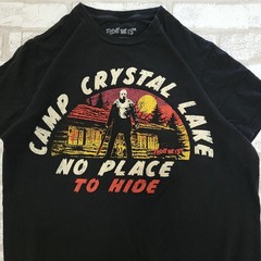 Friday the 13th Camp Crystal Lake No Place to Hide Horror Movie T-Shirt Mens S