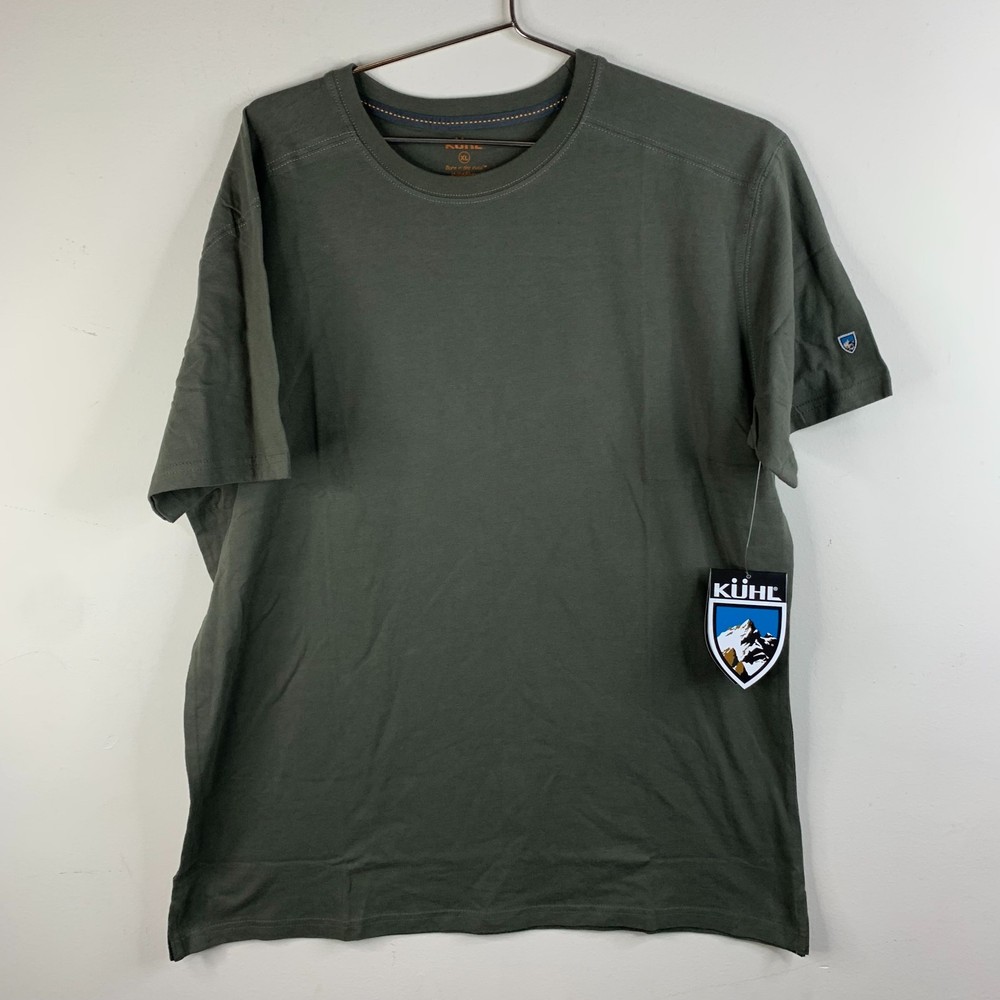 Kuhl Shirt Men Extra Large Cotton Olive Hiking Trek Wildfibre New