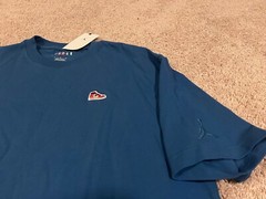 Nike Air Jordan banned retro 1 i shoes Jumpman blue Chicago Bulls 23 t shirt L