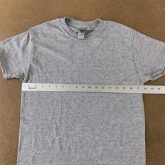 Gildan Dry Blend Adult Size Small Heather Gray Short Sleeve Crew Neck T-Shirt