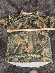 Realtree Edge T Shirt Adult Size XL/XG Green Camo Long Sleeve Polyester