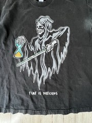 Warren Lotas Time is Precious Grim Reaper Black T Shirt XL