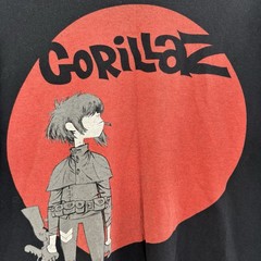 2010 Gorillaz T-Shirt Mens XL Noodle Plastic Beach Tour Music Rock Band Tee