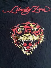 Liberty Zone Tiger Yazbek 100% Cotton Double-Sided Graphic T-Shirt Large