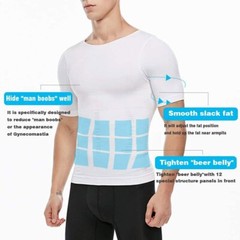 CGTFY Gynecomastia Compress Tank Top Men Slim Abs Body Shaper Vest Athletic Vest