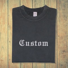 Old English Embroidered Custom Your name Brand Embroidered Tee Personalized