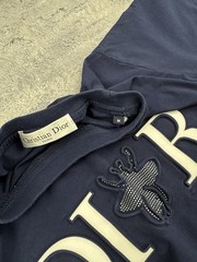 Christian Dior Homme Bee Applique Navy T-Shirt