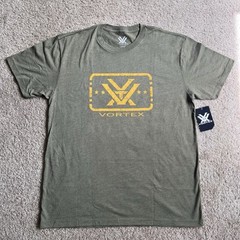 Vortex Optics Trigger Press Short Sleeve T-Shirt Men’s Large Military Heather