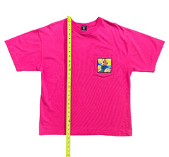 VTG 90s Warner Bros Studio Store Shirt Tweety Bird 3D Lenticular Patch Pocket