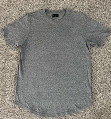 Goodlife Scallop Hem T-Shirt Mens Medium Gray Tri-blend Made in USA XL Comfort