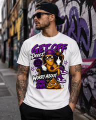 Pro Club Shakawear Streetwear Get Off Deez Tee Shirt Sneaker T
