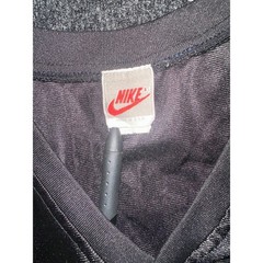 Nike V-Neck T-Shirt Black Mesh Panel Athletic Men’s L Streetwear Y2K