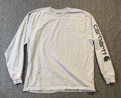 Carhartt Men’s Shirt Loose Fit Large Long Sleeve Workwear Pullover TK0231-M