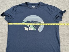 Marine Layer Shirt Mens Medium Blue Big Sur California Short Sleeve Beachy