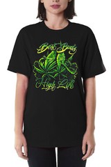 Best Buds High Life Marijuana 420 Weed Pot Cannabis Stoner Funny Graphic T-Shirt