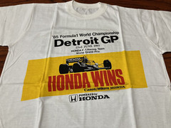 Canon Williams Honda Formula 1 Detroit Grand Prix Tee T Shirt One Size Vtg 1985