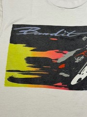 Vintage 80s Suzuki Bandit Screen Stars Best Graphic T-Shirt R. Jones Size L